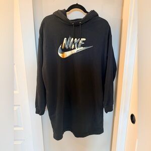 Nike Black Hoodie Sweater Dress